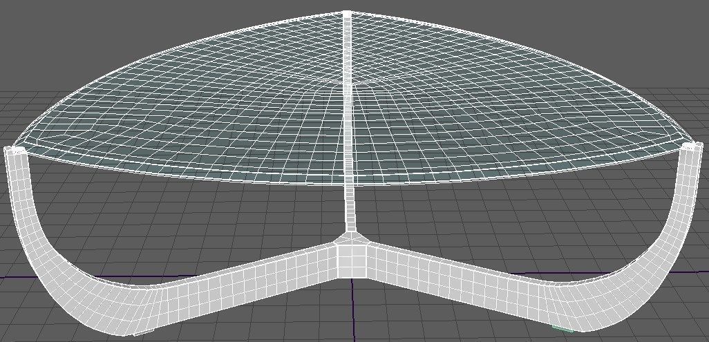 Triangulare coffe table 3D model_5