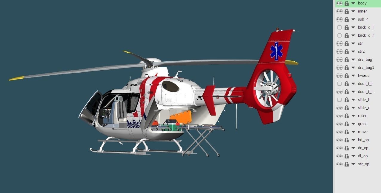 doctor heli JAPAN 3D model_8