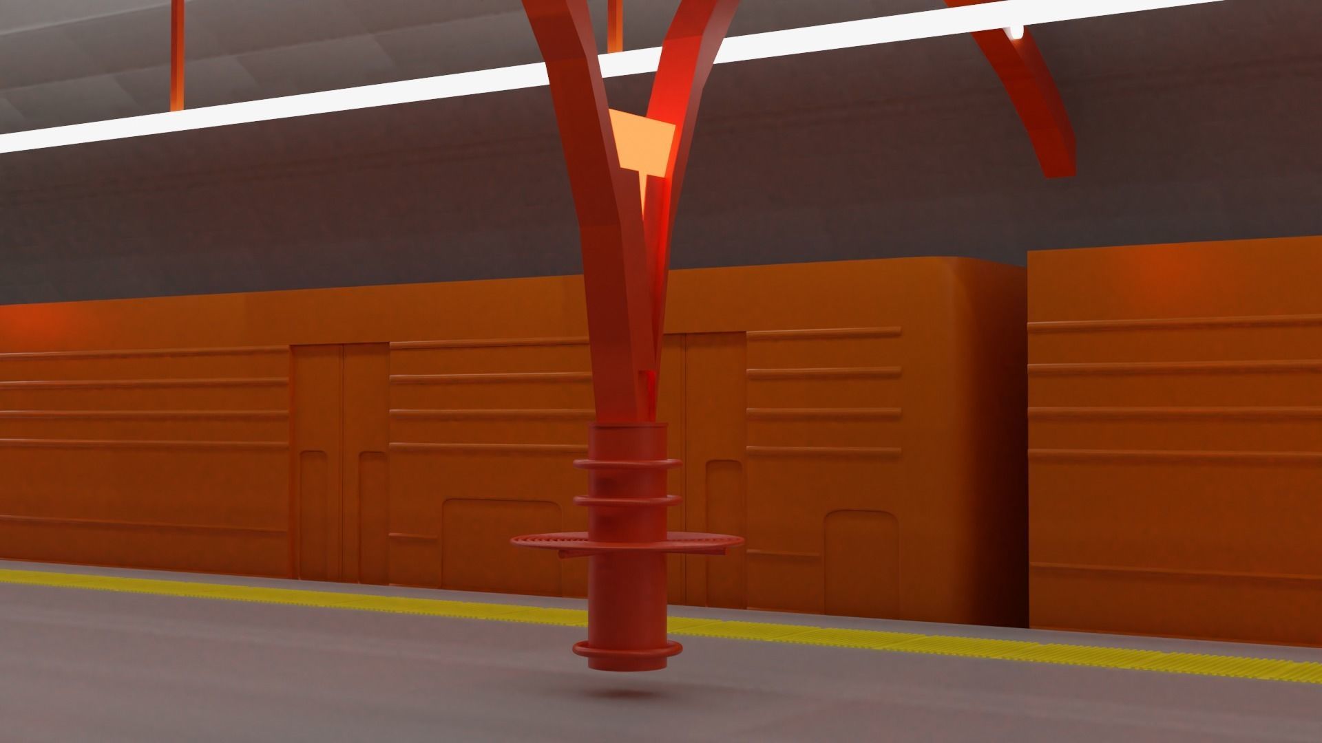 Real Subway in Istanbul 3D model_2