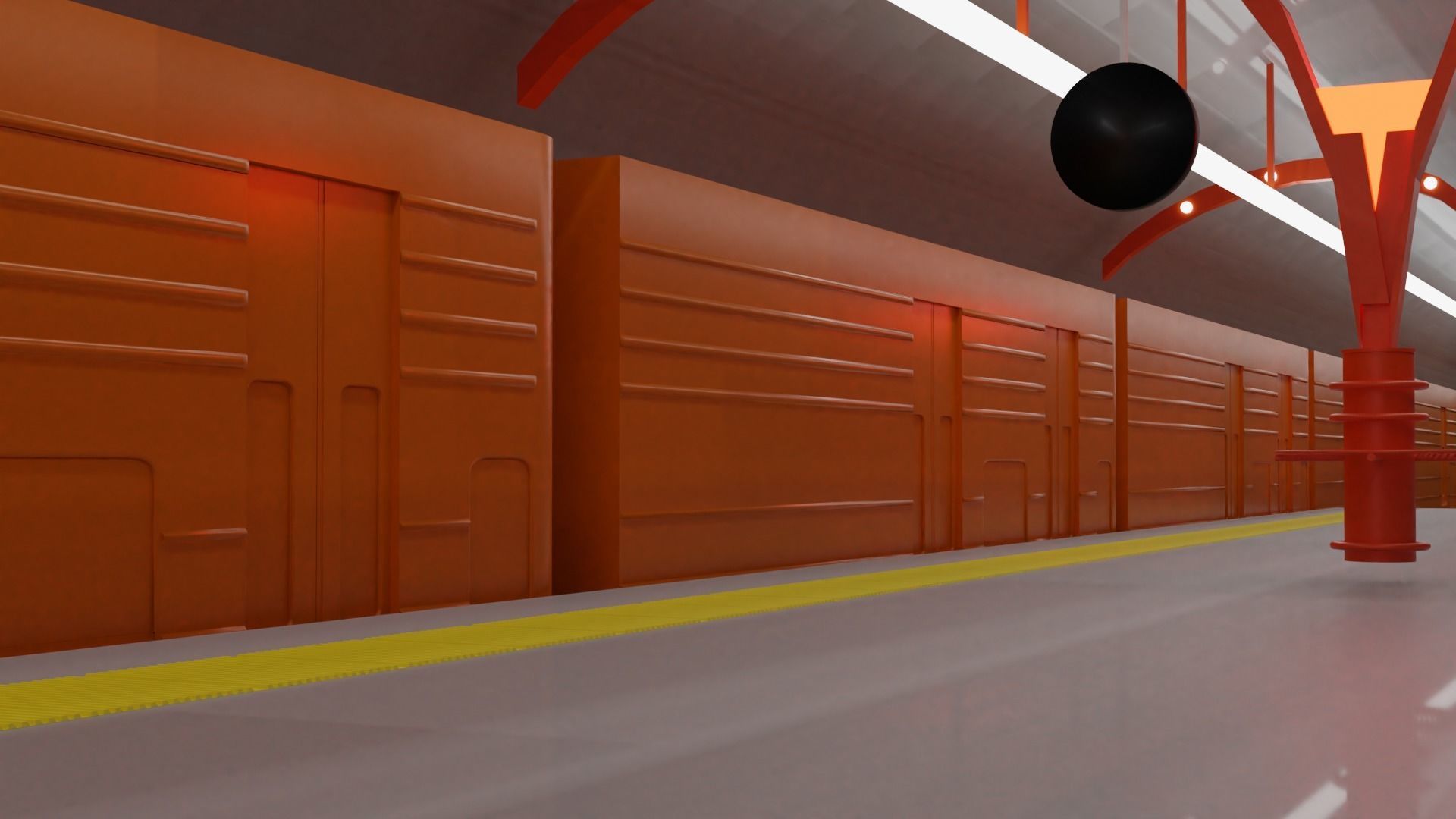 Real Subway in Istanbul 3D model_3