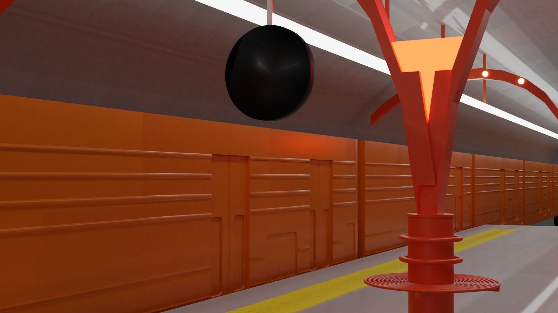 Real Subway in Istanbul 3D model_1