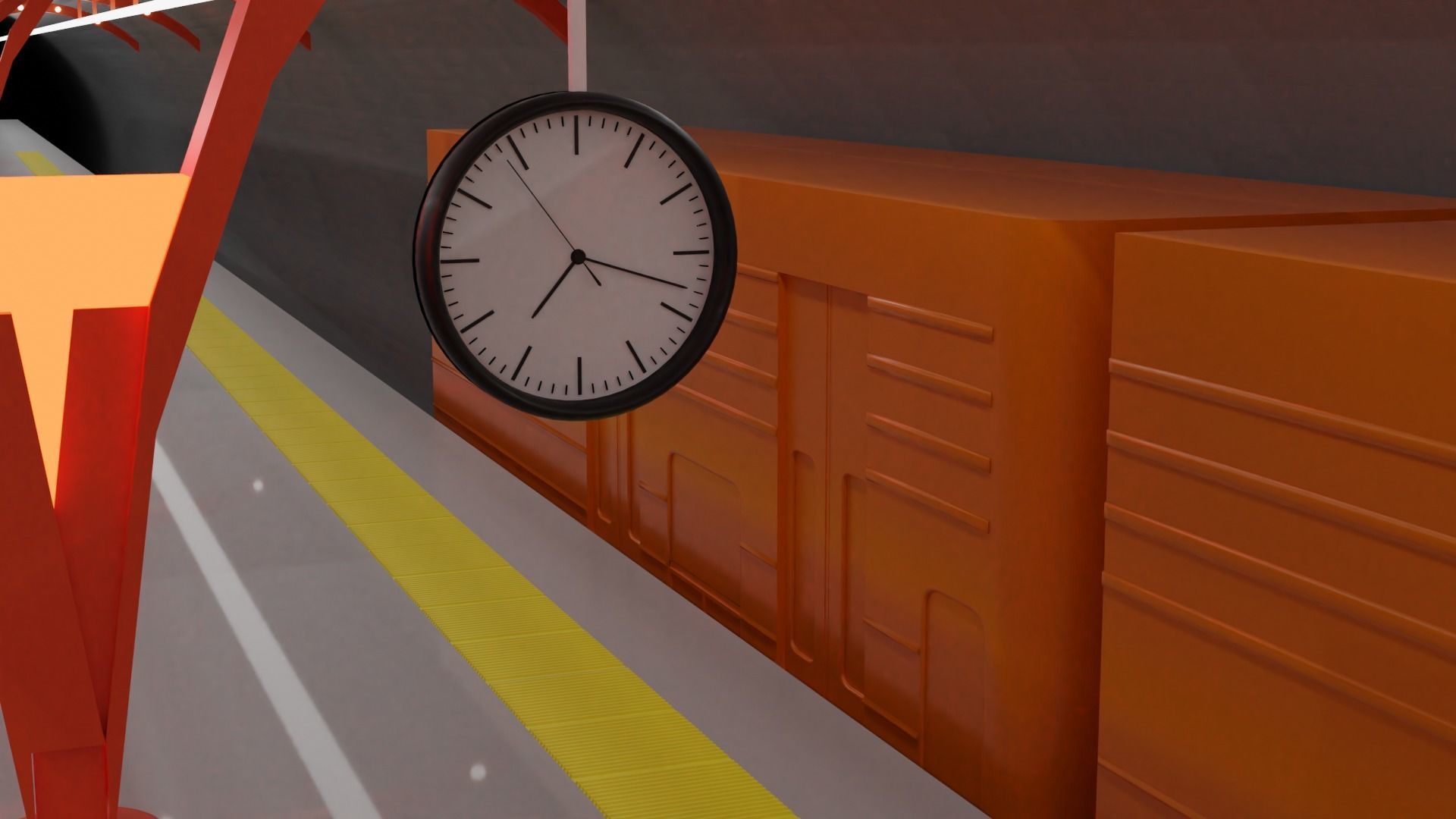 Real Subway in Istanbul 3D model_4