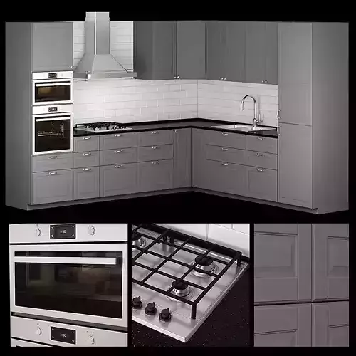 kitchen bodbyn gray L-shaped