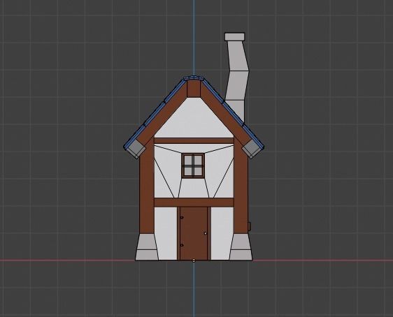 Fantasy house 1 Free low-poly 3D model_5