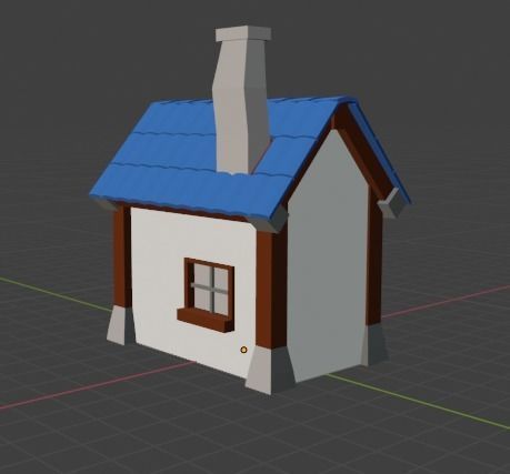 Fantasy house 1 Free low-poly 3D model_2