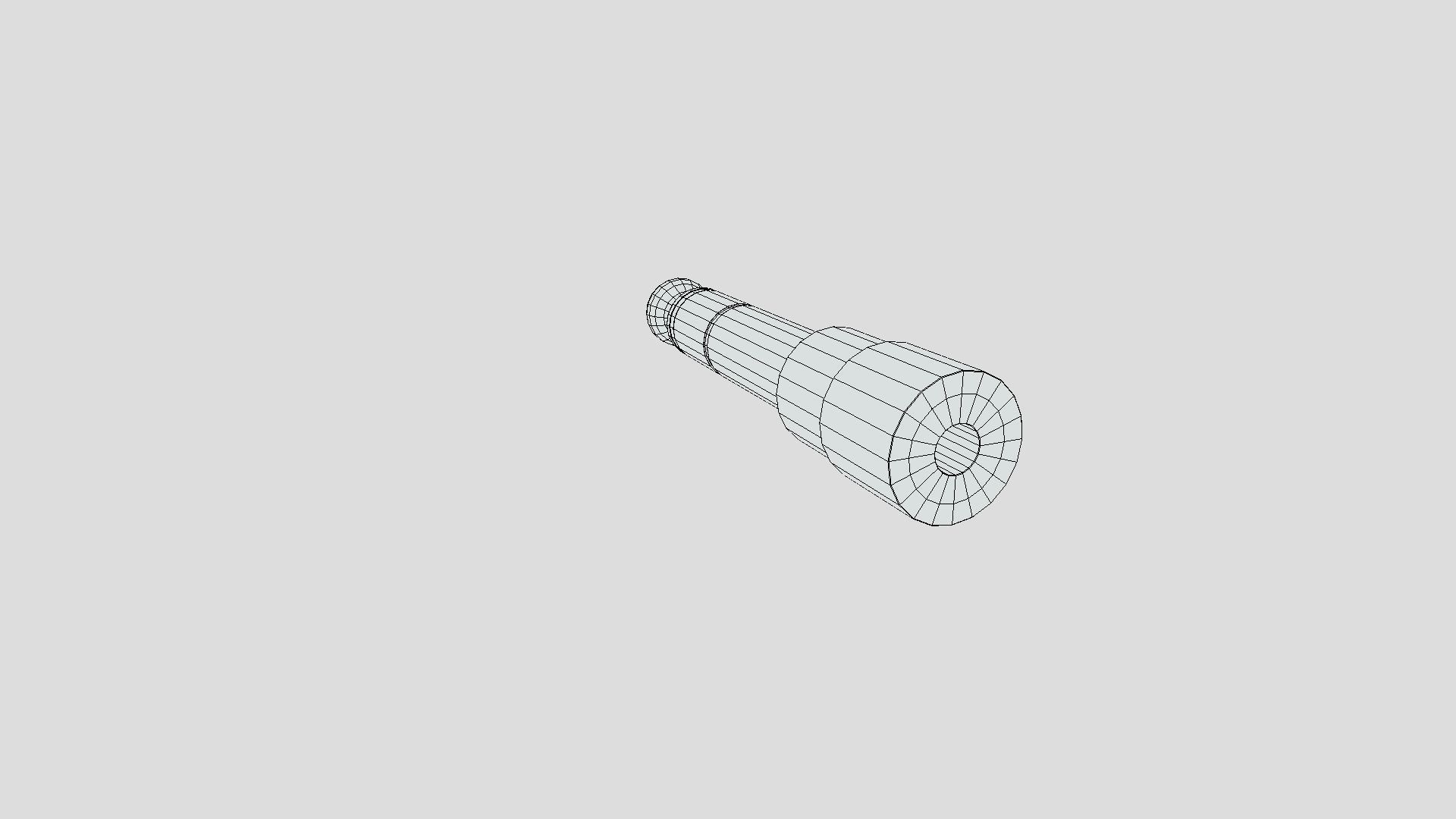 Jack Plug  Converter Low-poly 3D model_9