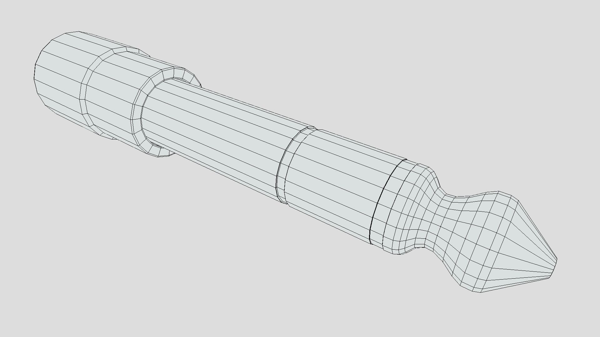 Jack Plug  Converter Low-poly 3D model_10