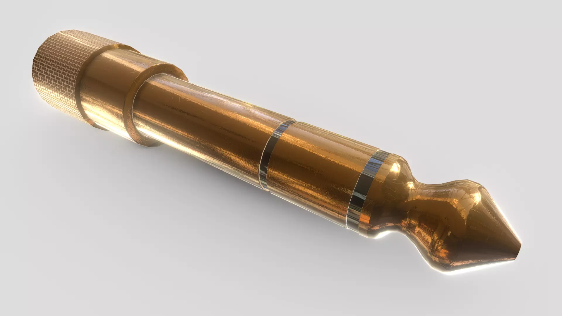 Jack Plug  Converter Low-poly 3D model_0