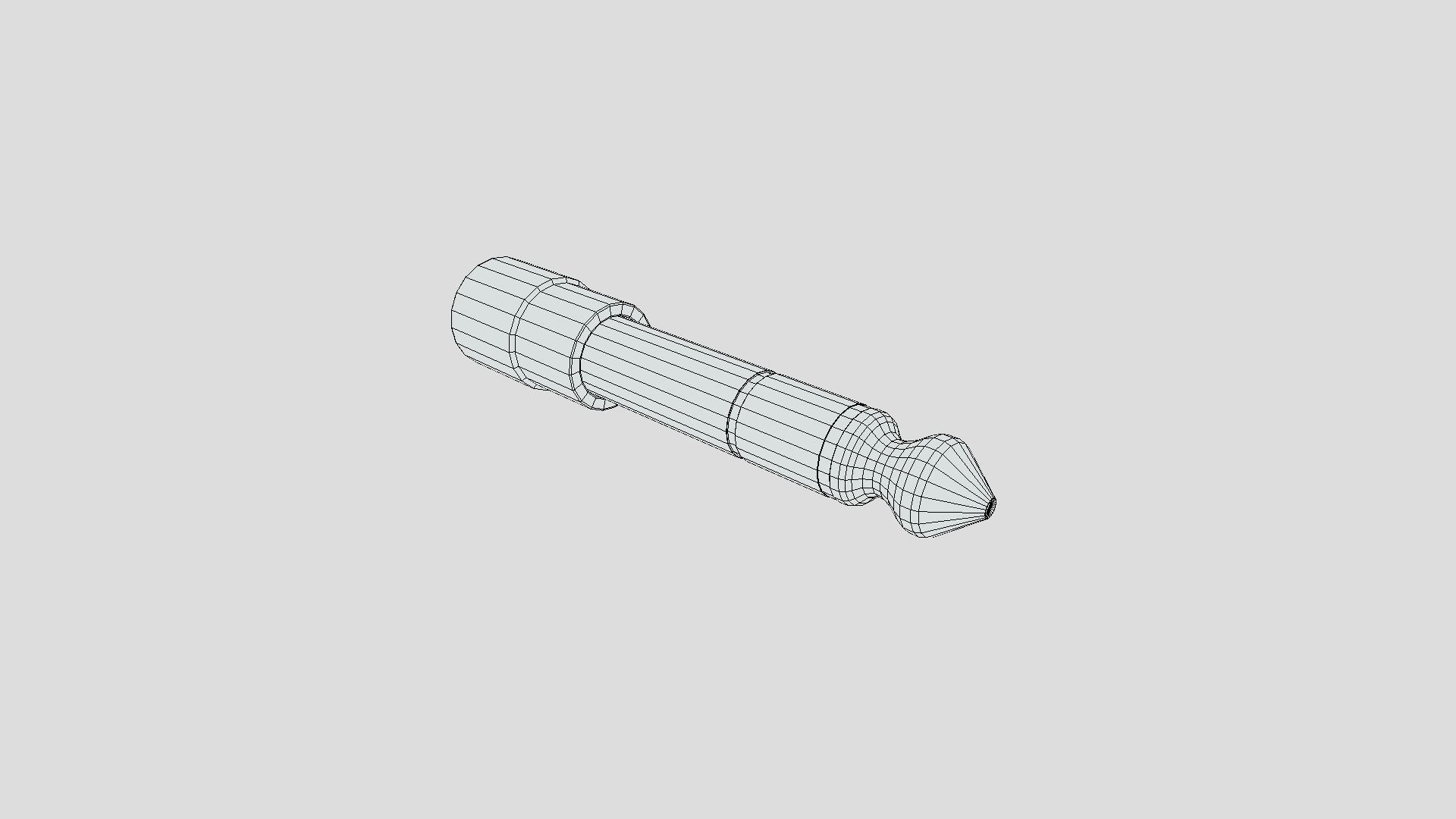 Jack Plug  Converter Low-poly 3D model_4