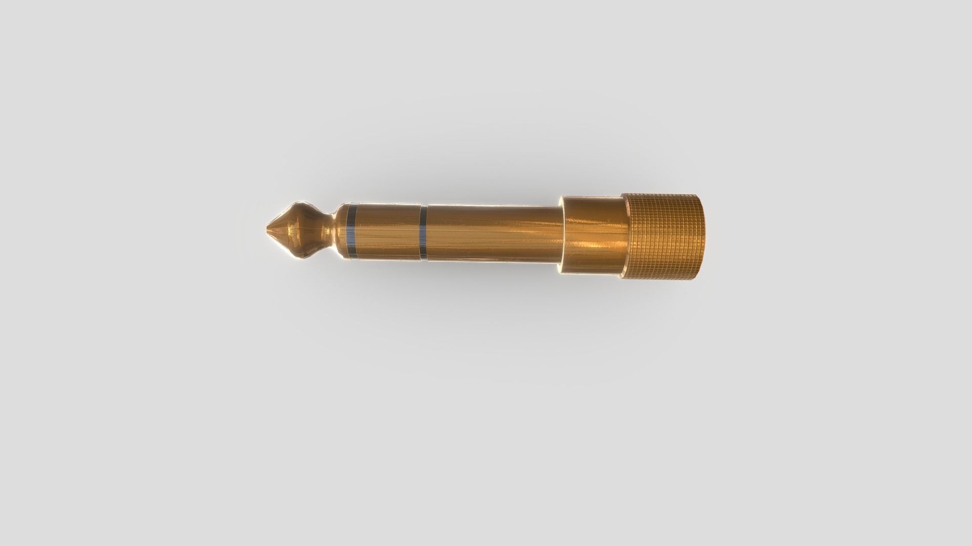 Jack Plug  Converter Low-poly 3D model_5