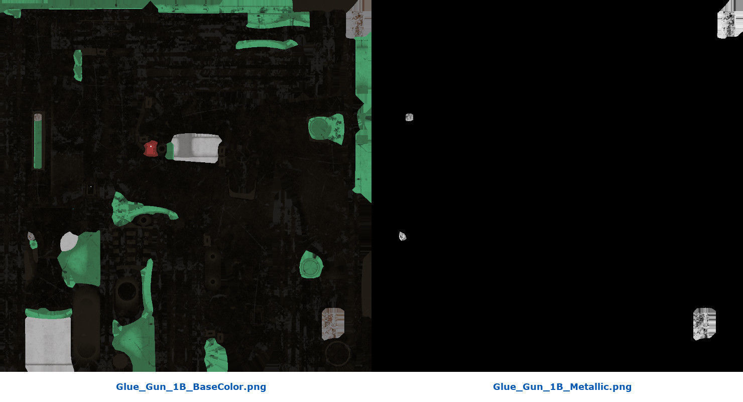 Glue Gun 1B Low-poly 3D model_8