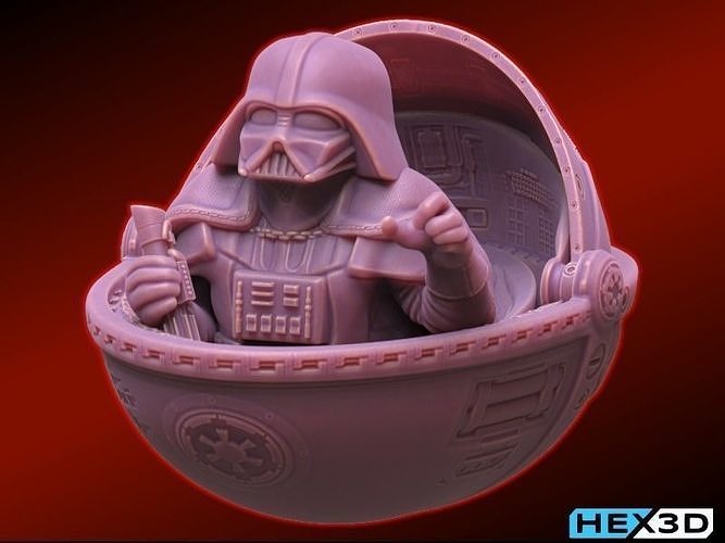Baby Vader 3D print model
