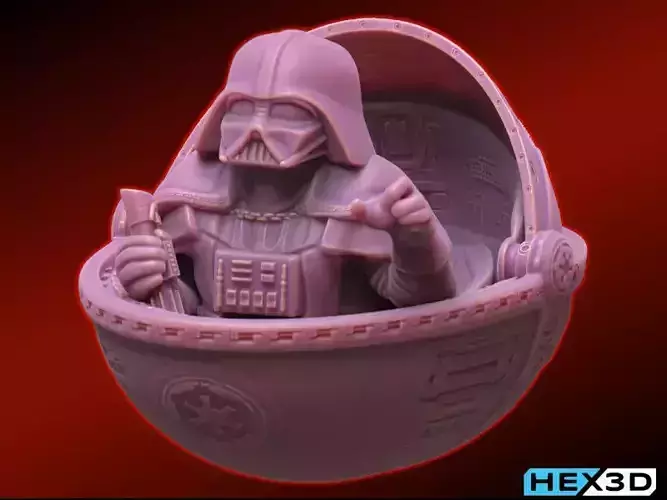 Baby Vader 3D print model