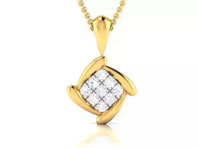 Women pendant 3dm render detail