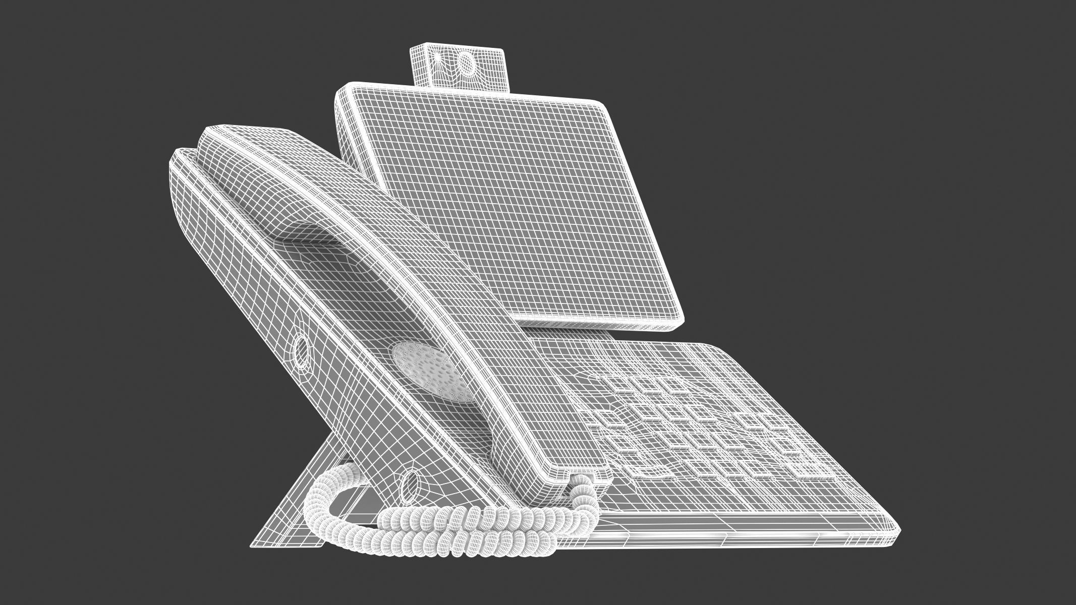 Office Phone 3D model_10