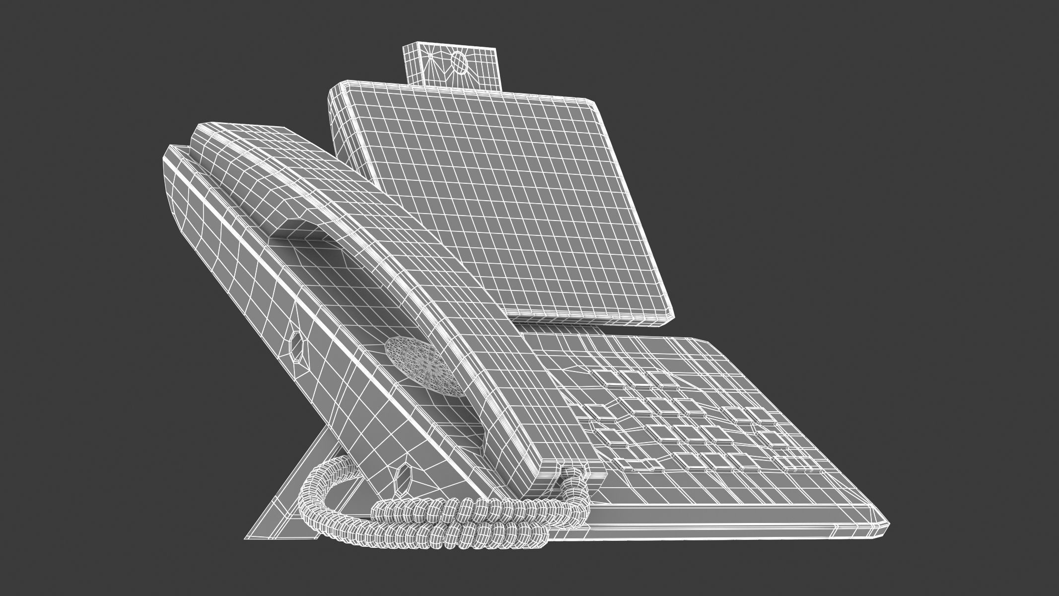 Office Phone 3D model_9