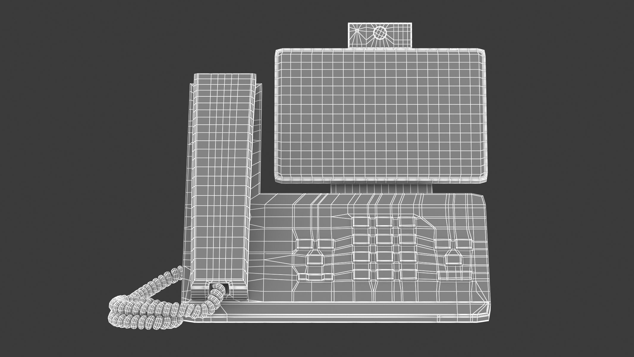 Office Phone 3D model_8