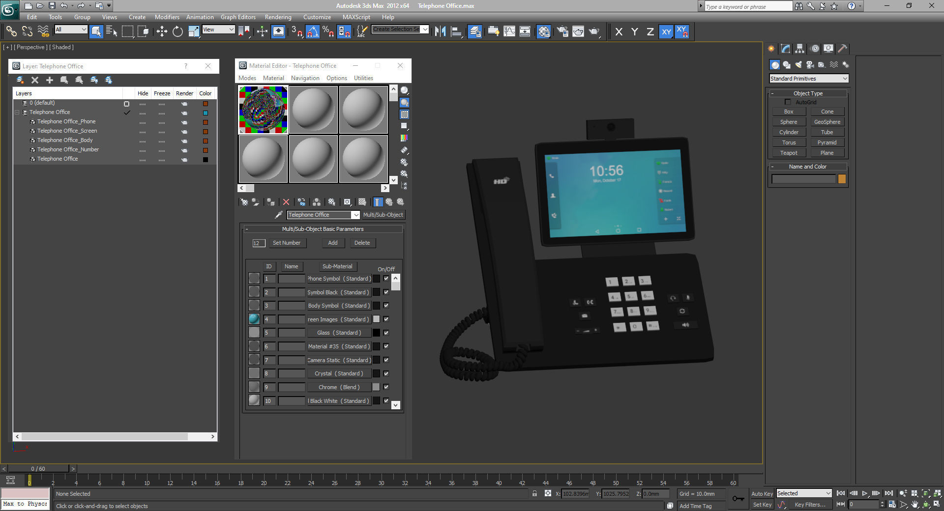 Office Phone 3D model_20