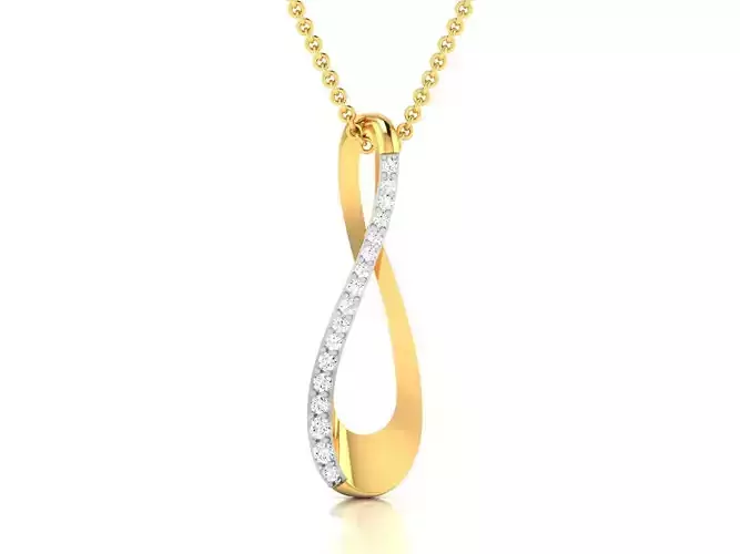 Women pendant 3dm render detail