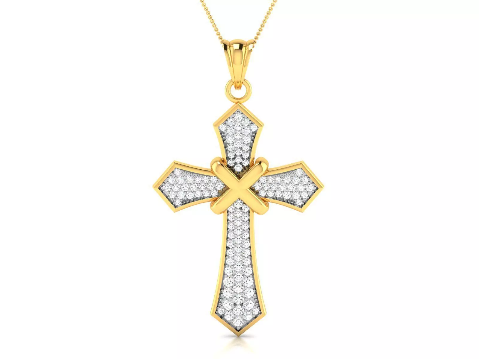Holy cross pendant 3dm render detail 3D print model