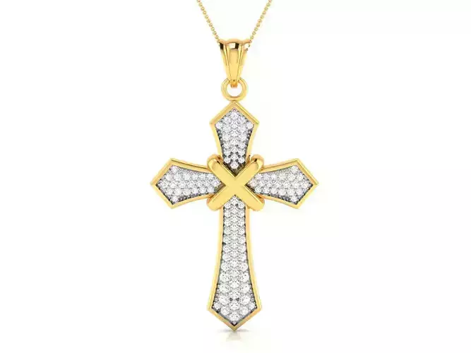 Holy cross pendant 3dm render detail 3D print model