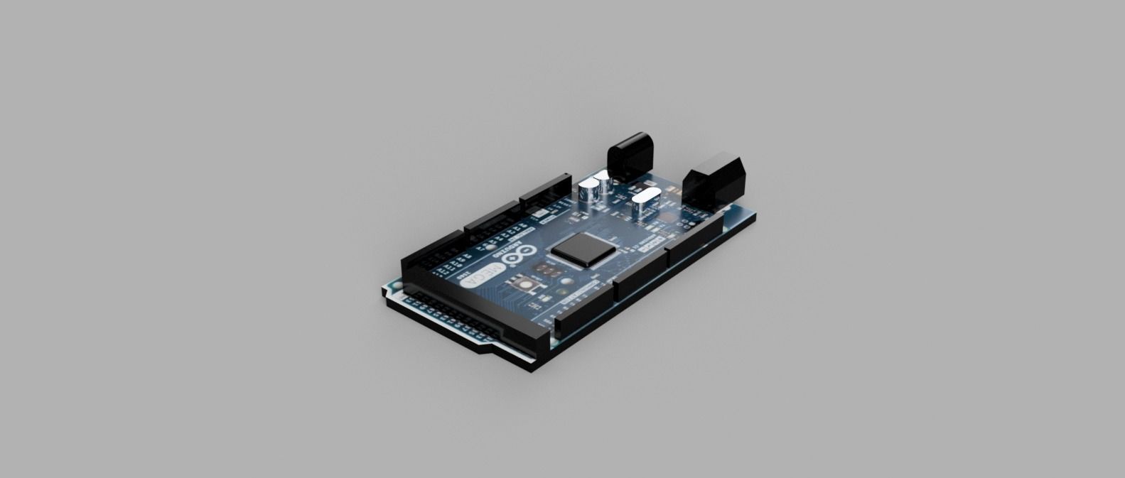 Arduino Mega 2560 Low-poly 3D model_2
