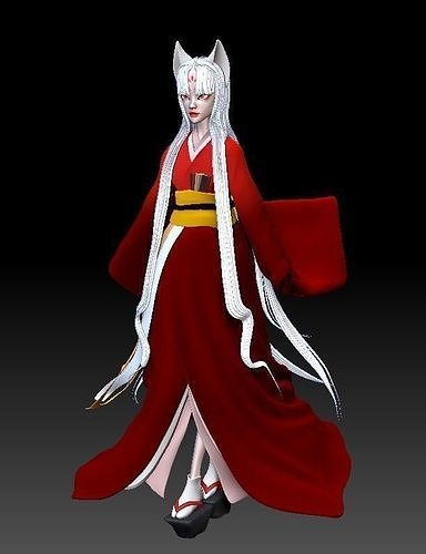 model of kitsune 3D model