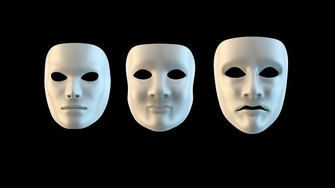 Scare masks 3D model