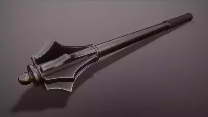 14th Century Mace Low-poly 3D model