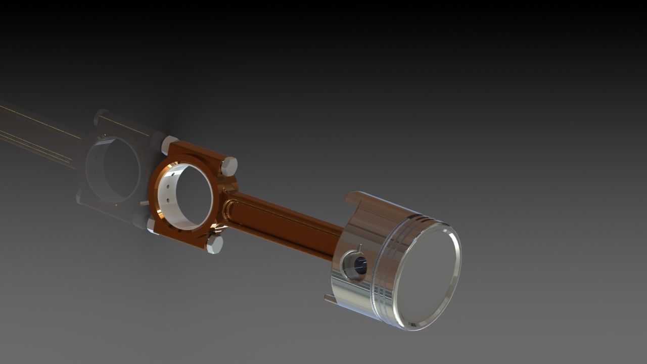 Custom Piston Design 3D model_2