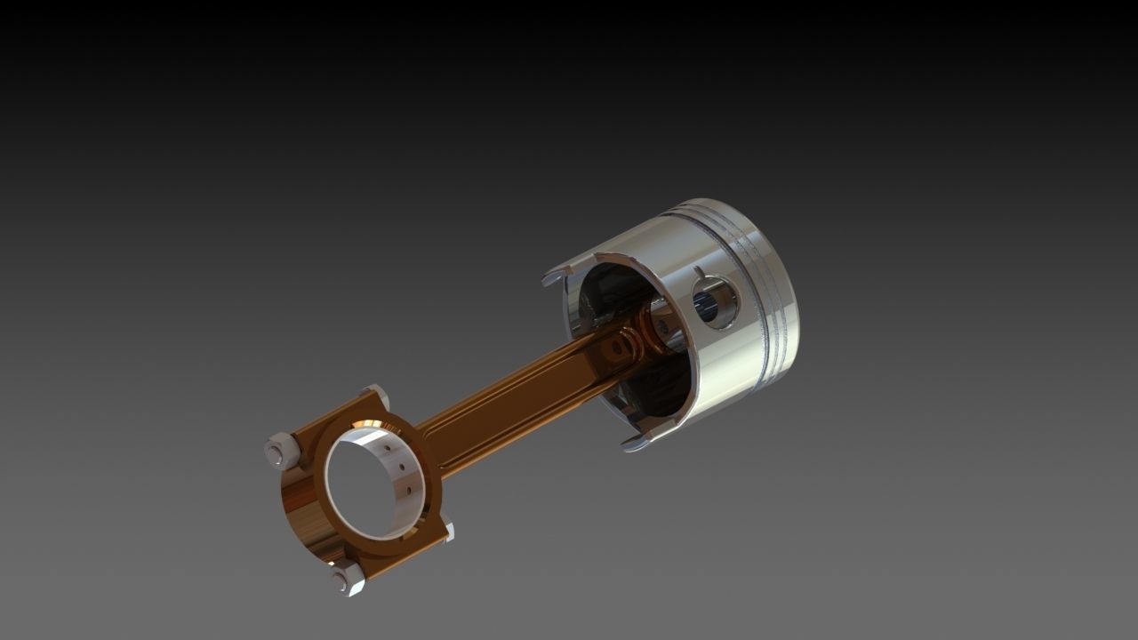 Custom Piston Design 3D model_4