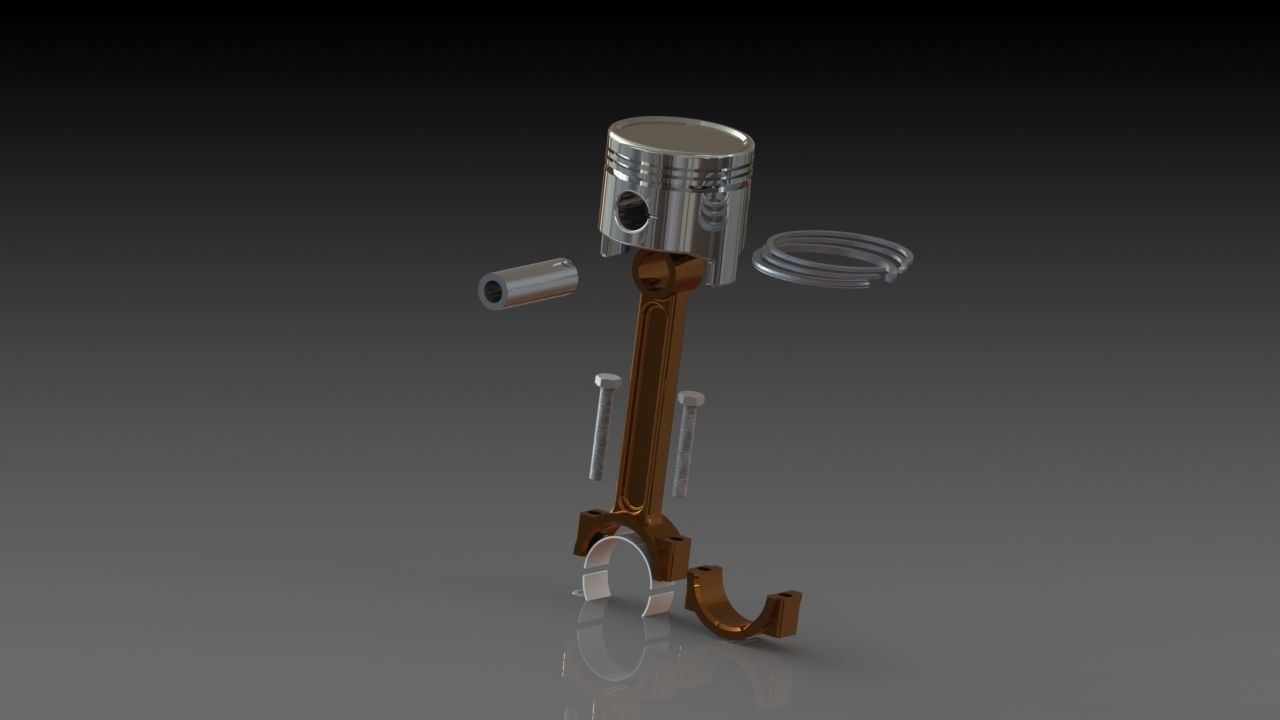 Custom Piston Design 3D model_5
