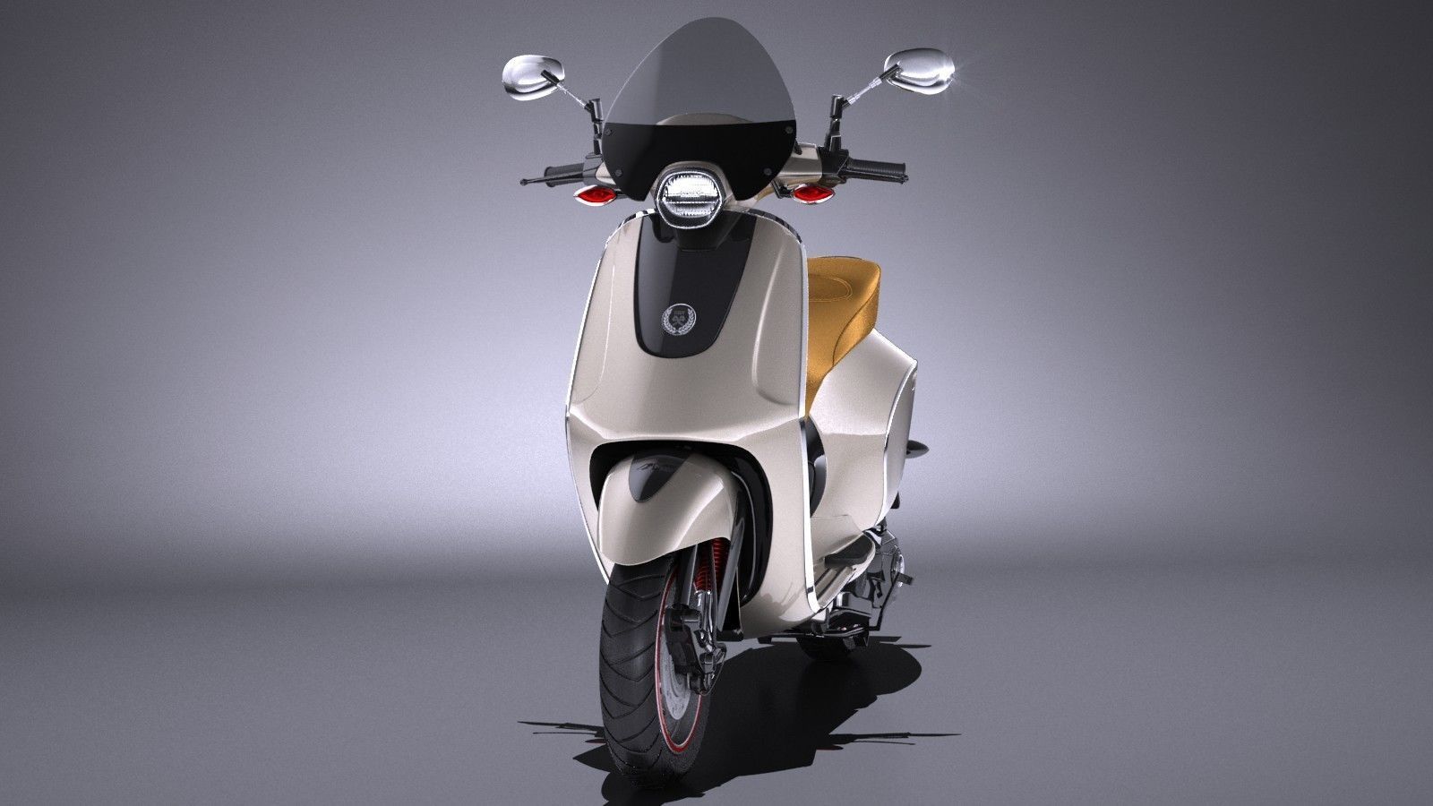 Generic Retro Scooter 2017 3D model_1