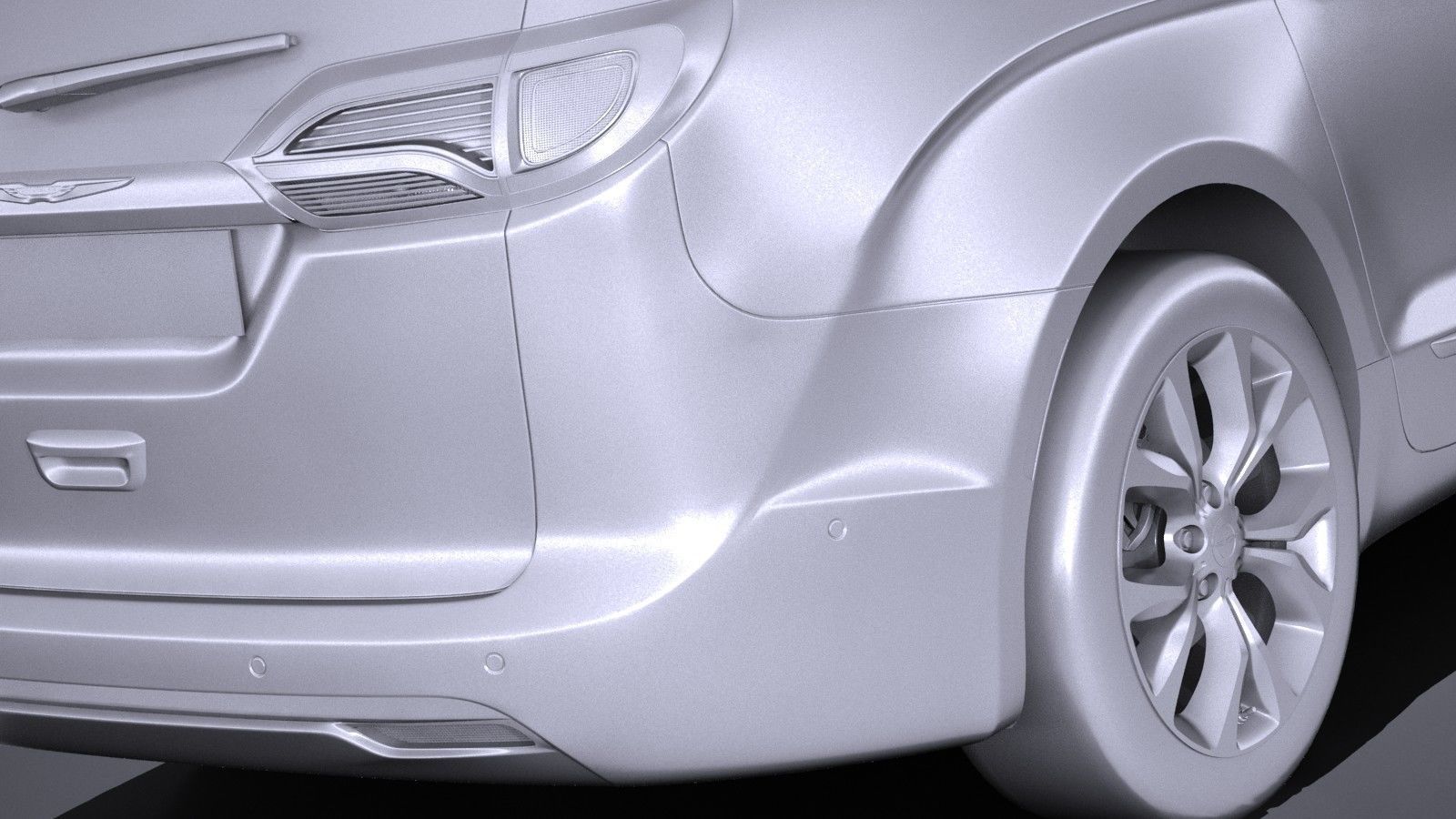 Chrysler Pacifica 2017 MPV 3D model_10