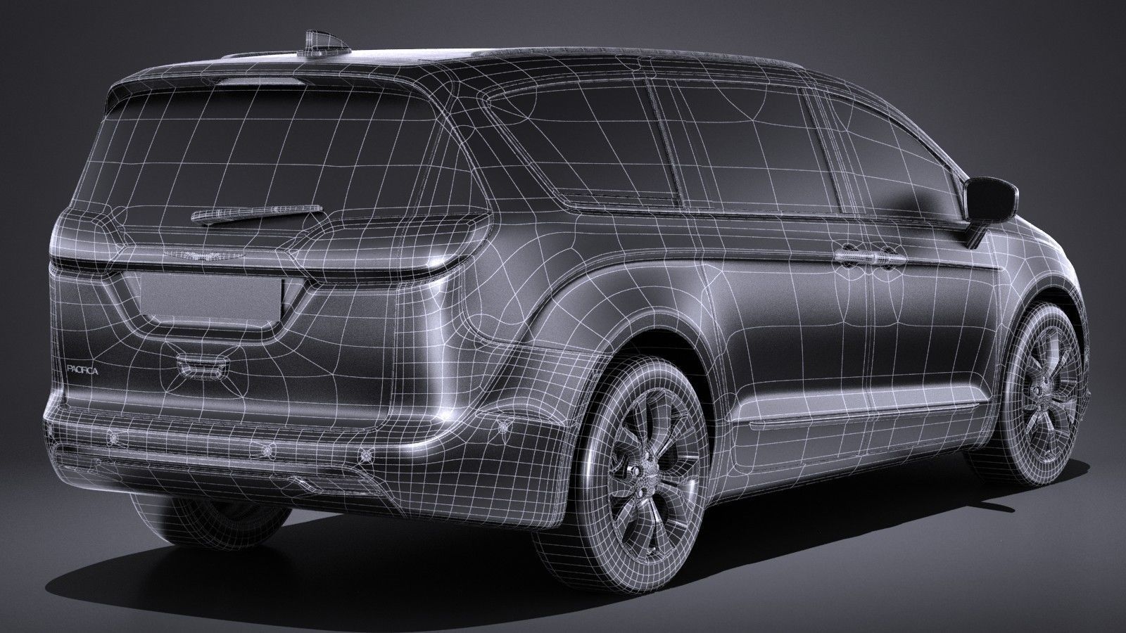 Chrysler Pacifica 2017 MPV 3D model_15