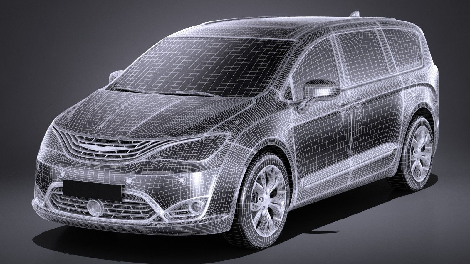 Chrysler Pacifica 2017 MPV 3D model_12