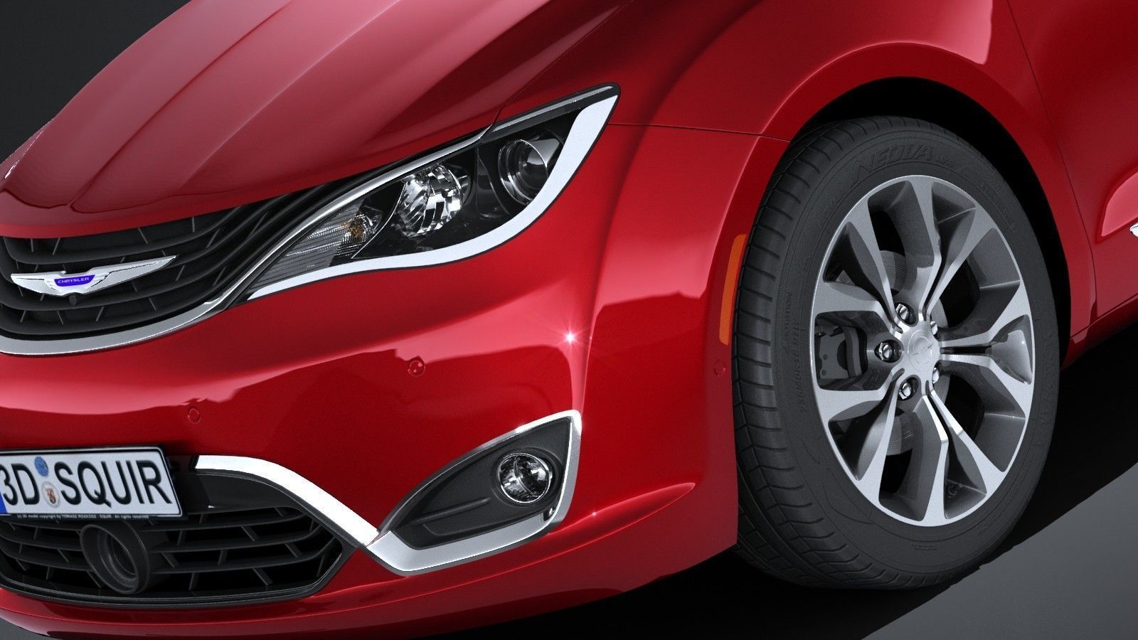 Chrysler Pacifica 2017 MPV 3D model_2