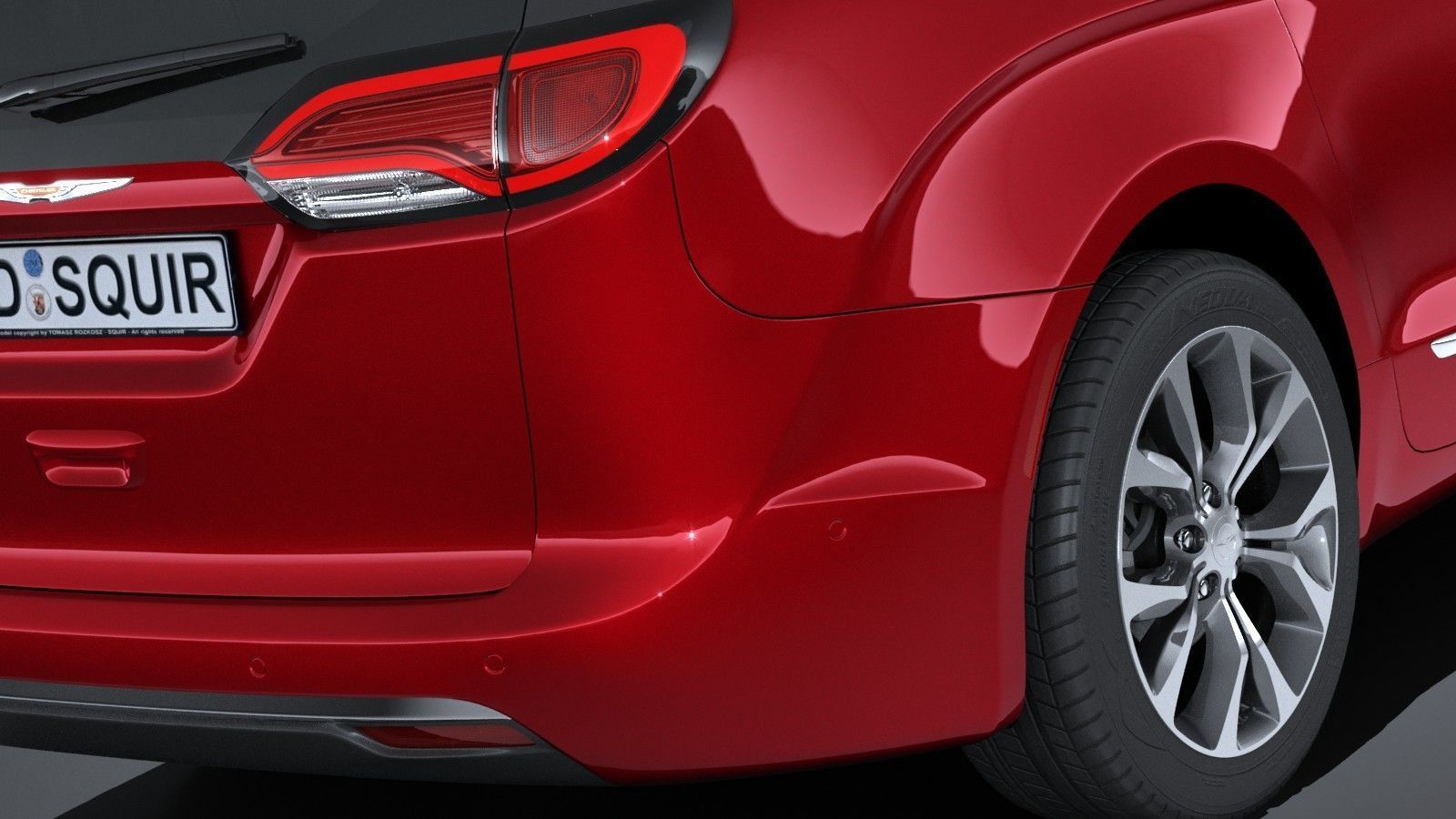 Chrysler Pacifica 2017 MPV 3D model_3