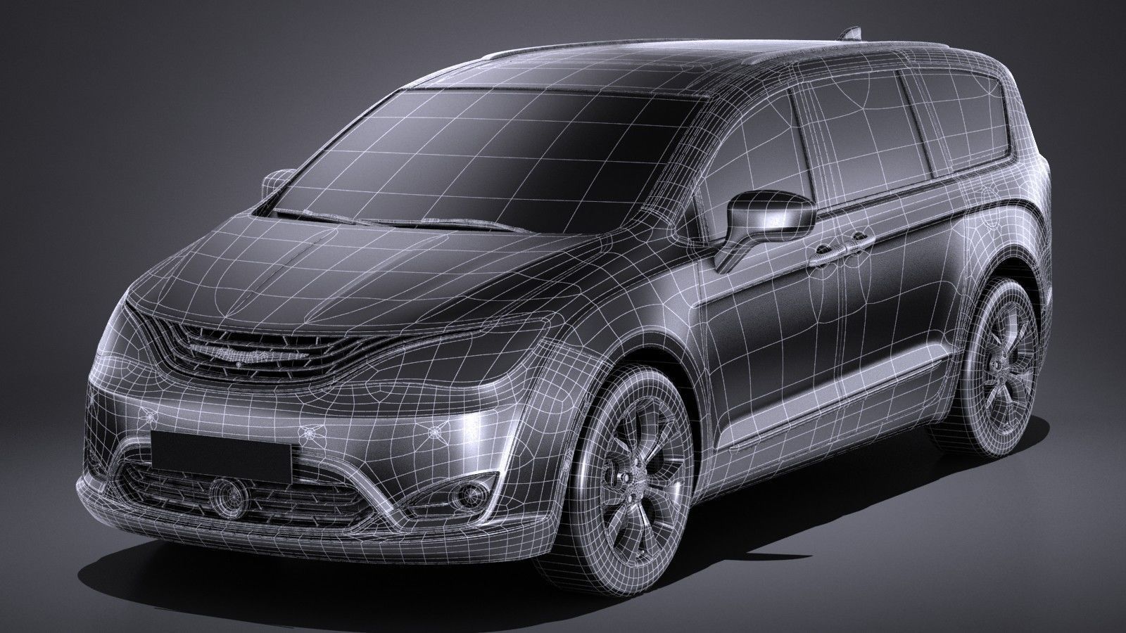 Chrysler Pacifica 2017 MPV 3D model_14