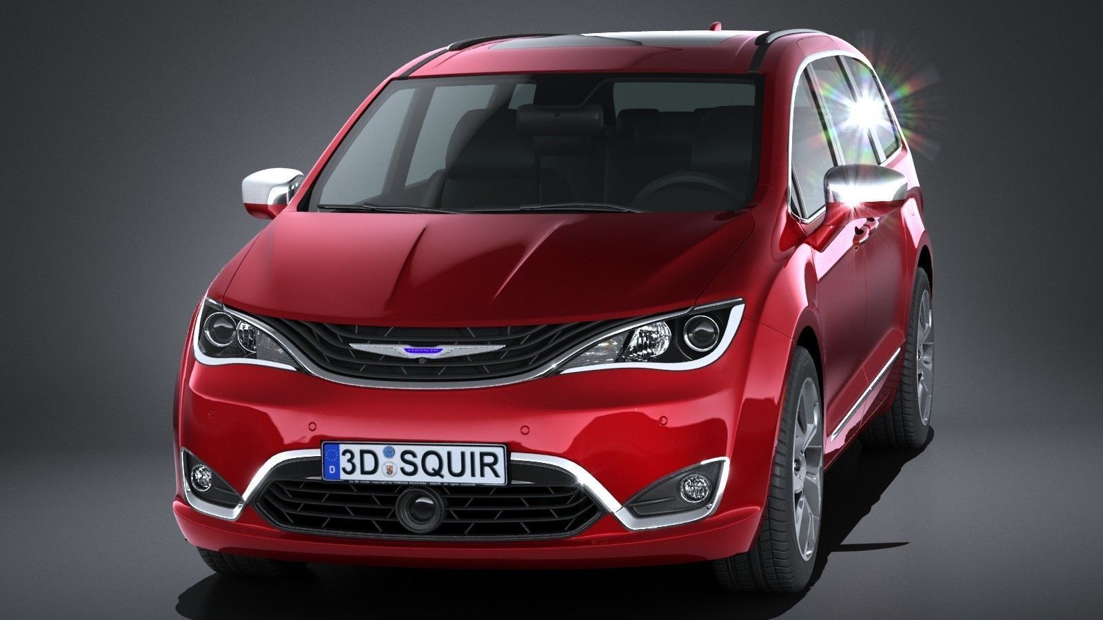 Chrysler Pacifica 2017 MPV 3D model_1