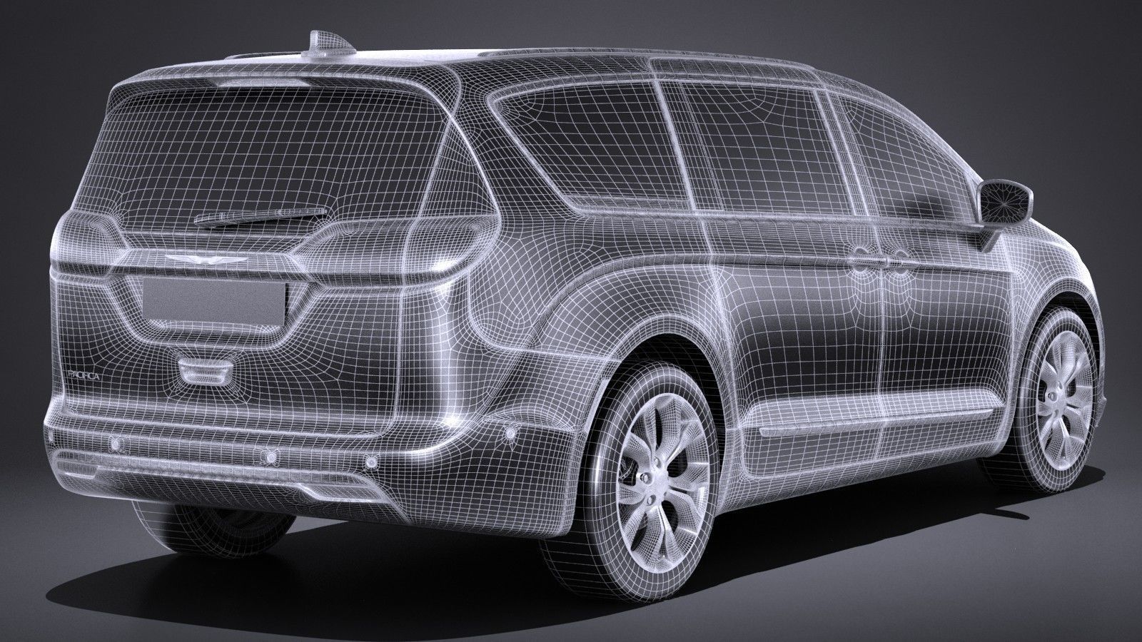 Chrysler Pacifica 2017 MPV 3D model_13