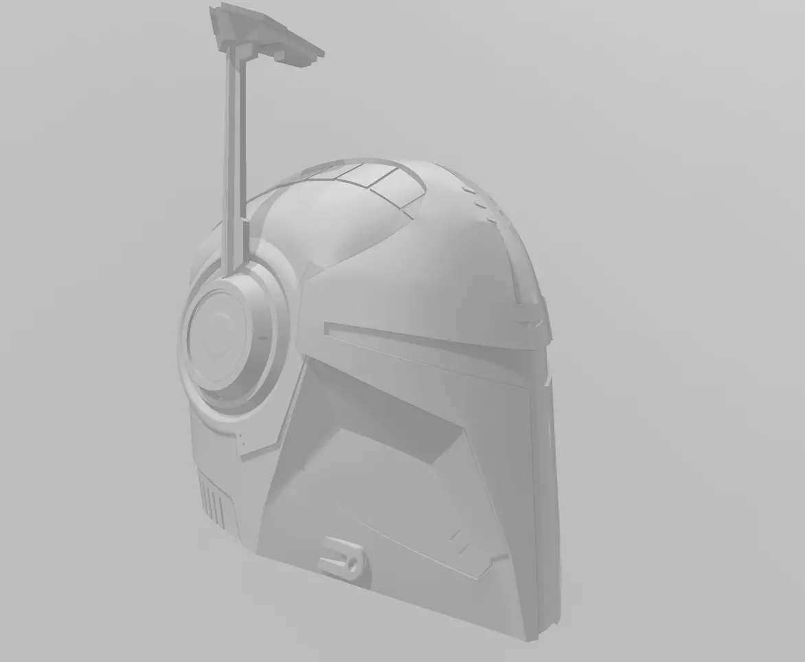 Mandalorian STALK helmet 3D print model_0