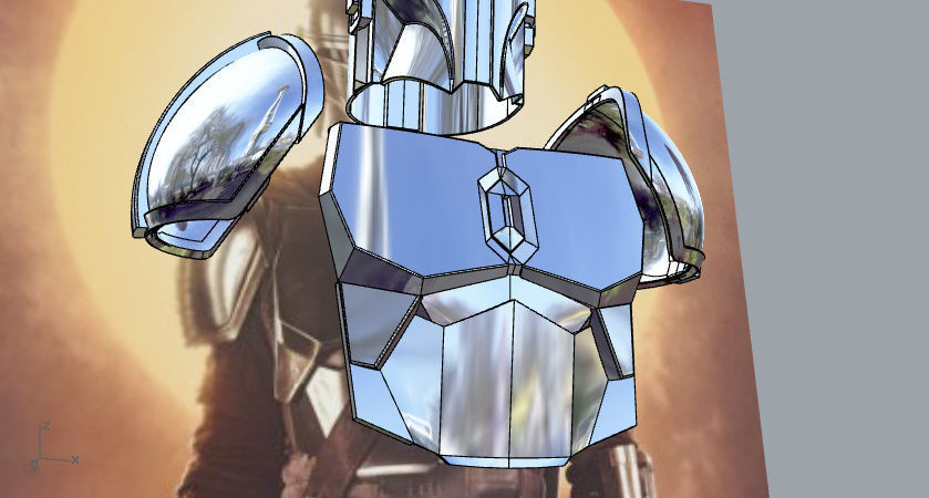 Full Beskar armor from The Mandalorian UPDATED 3D print model_17