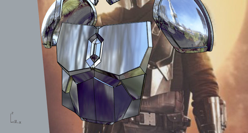 Full Beskar armor from The Mandalorian UPDATED 3D print model_8