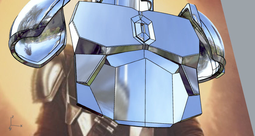 Full Beskar armor from The Mandalorian UPDATED 3D print model_9