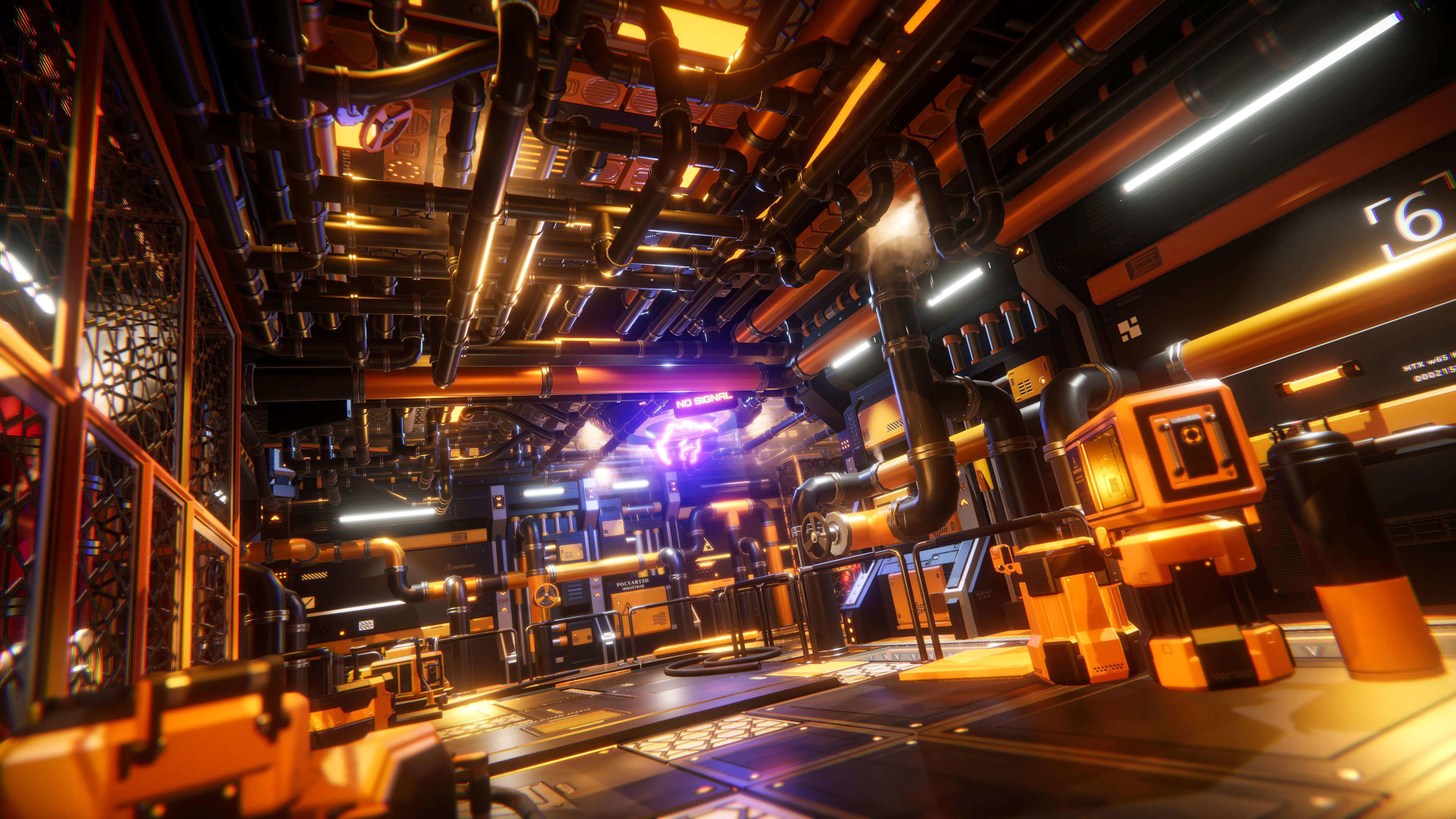 STYLIZED - Sci-Fi Corridor Packs Low-poly 3D model_21