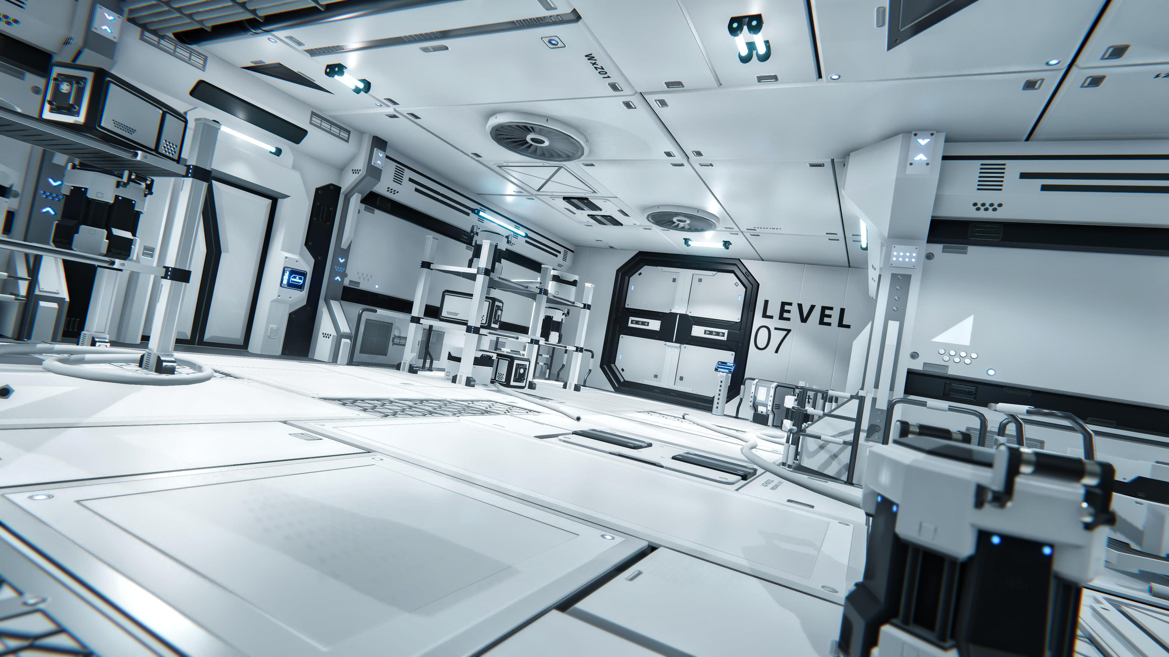 STYLIZED - Sci-Fi Corridor Packs Low-poly 3D model_17