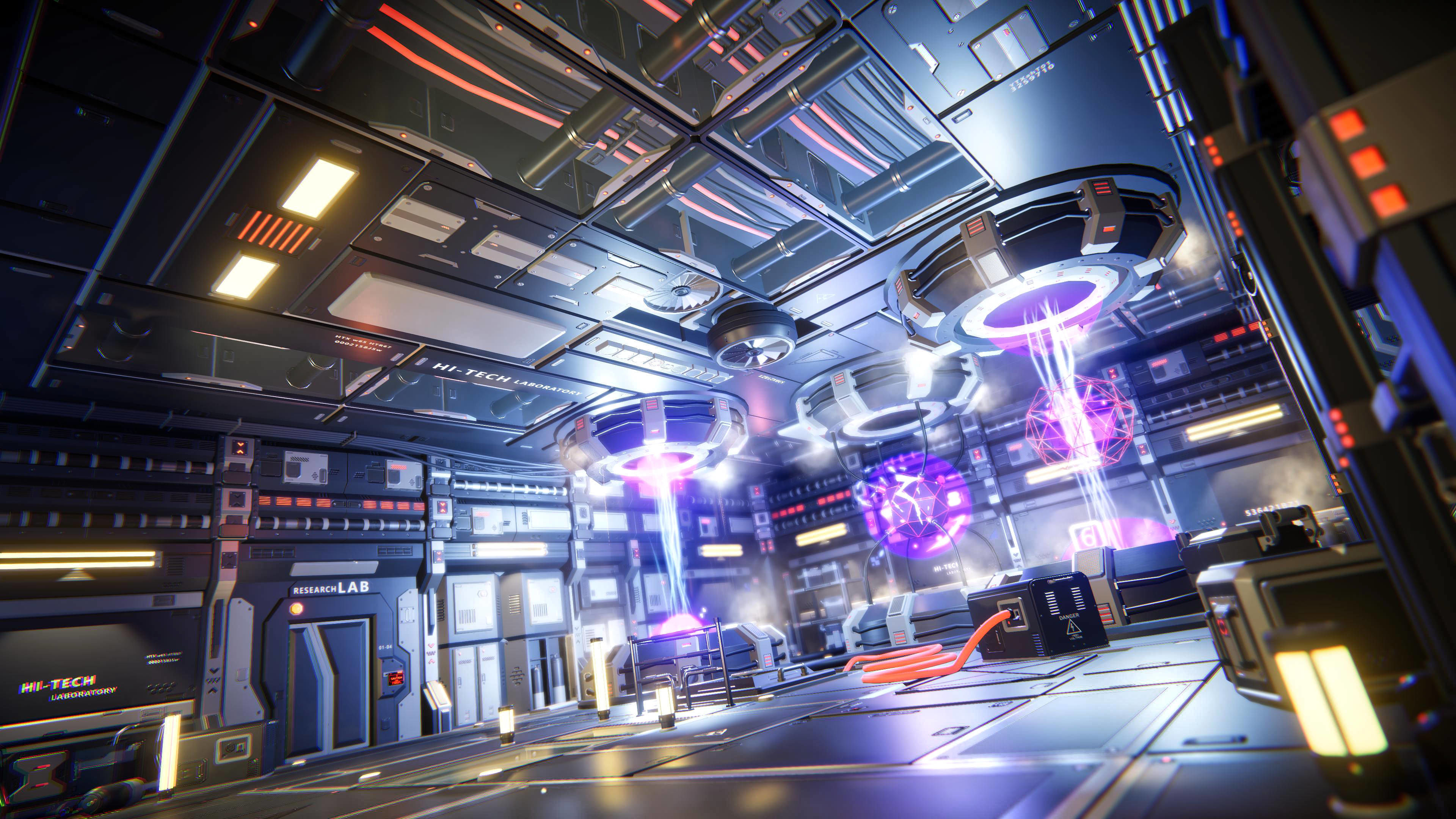 STYLIZED - Sci-Fi Corridor Packs Low-poly 3D model_11