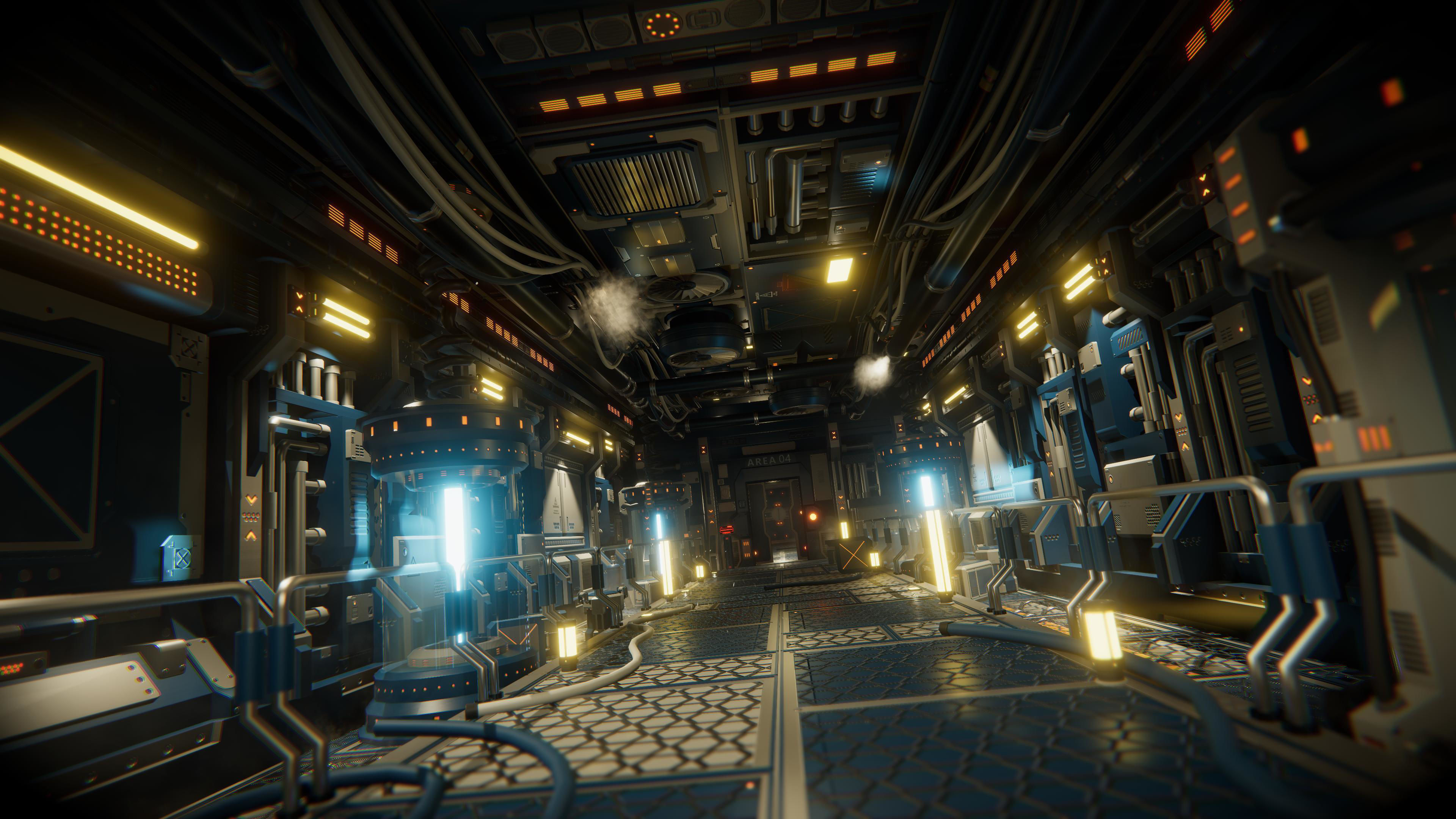 STYLIZED - Sci-Fi Corridor Packs Low-poly 3D model_30