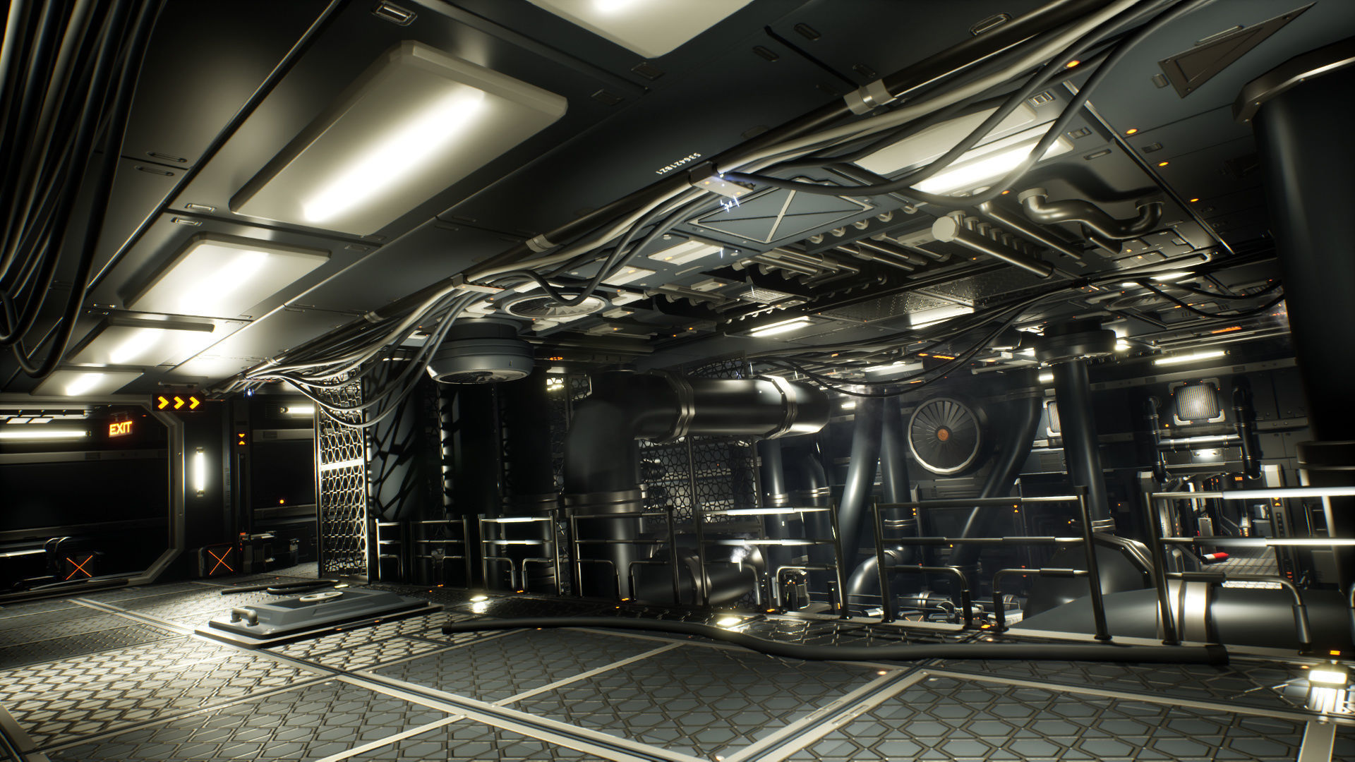 STYLIZED - Sci-Fi Corridor Packs Low-poly 3D model_46